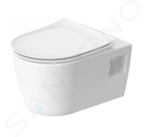 Duravit Soleil by Starck Závěsné WC se sedátkem SoftClose, Rimless, HygieneFlush, HygieneGlaze, bílá, 45860920A1