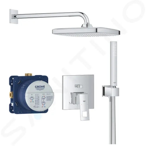 Grohe Eurocube Sprchový set s baterií pod omítku, 250 mm, 1 proud, chrom, 25239000