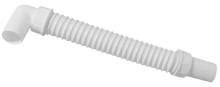 Polysan Odpadní flexi-zkracovatelné dopojení, L-100 cm, koleno 40/40 mm, 71725
