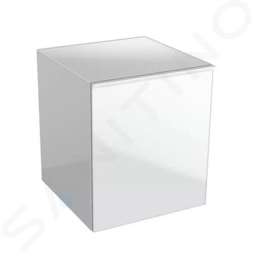 Geberit Acanto Boční skříňka 450x520 mm se zásuvkou, lesklá bílá, 500.618.01.2