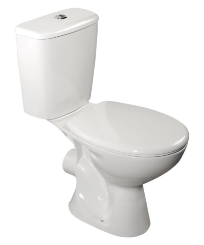 Aqualine Juan WC - WC kombi, dvojtlačítko 3/6l, zadní odpad, bílá LC2154