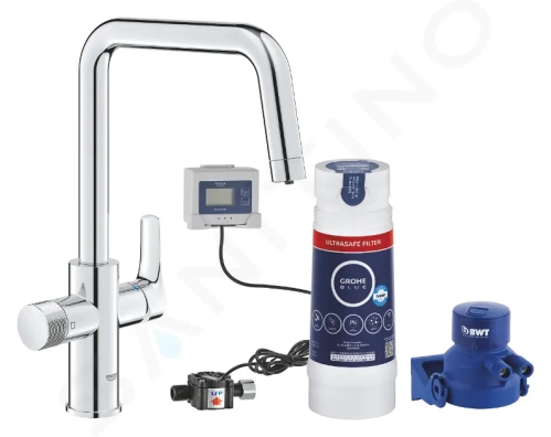 Grohe Blue Pure Set dřezové baterie Start s filtrací Ultrasafe, chrom, 30594000