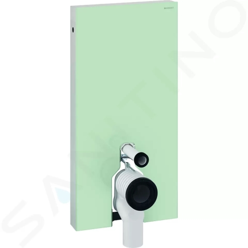 Geberit Monolith Sanitární modul pro stojící WC, 101 cm, boční přívod vody, mátově zelená, 131.003.SL.5
