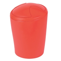 Spirella Move Výklopný odpadkový koš, červený, plast, 2 L, 10.09597