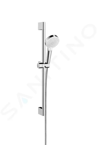 Hansgrohe Crometta Set sprchové hlavice, 2 proudy, tyče a hadice, EcoSmart 9 l/min, bílá/chrom, 26534400