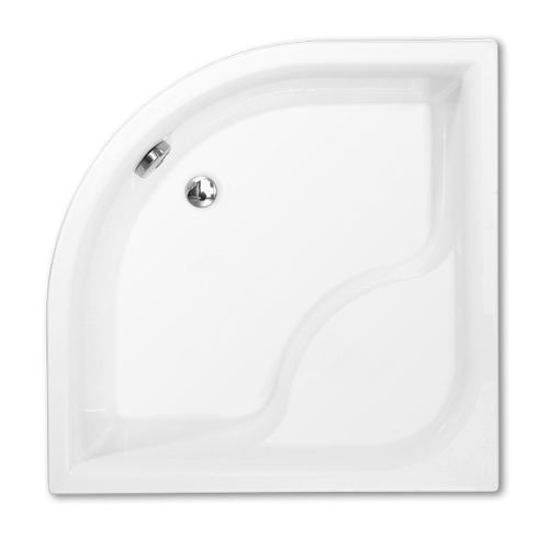 Roth Viki Lux Čtvrtkruhová sprchová vanička 90x90x48 cm, R550, akrylátová, bílá, 8000046