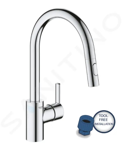 Grohe Feel Dřezová baterie s výsuvnou sprškou, chrom, 31486001