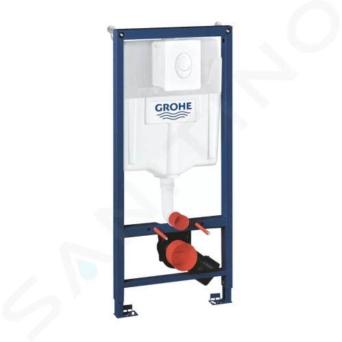 Grohe Rapid SL Předstěnový instalační set pro závěsné WC, nádržka GD2, tlačítko Skate Air, alpská bílá, 38722001
