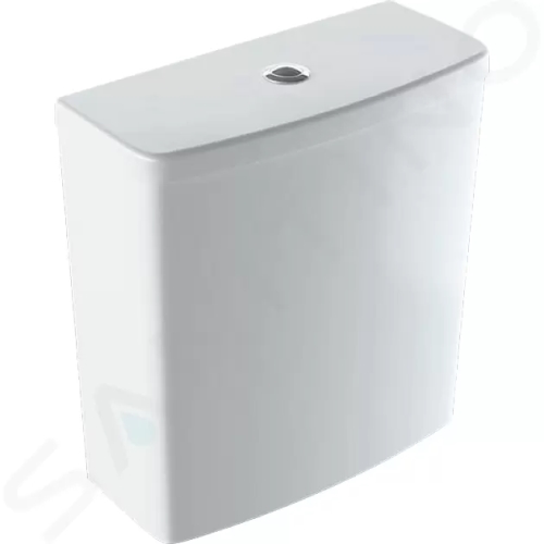 Geberit Selnova Square Splachovací nádržka na WC mísu, boční přívod vody, bílá, 500.267.01.1