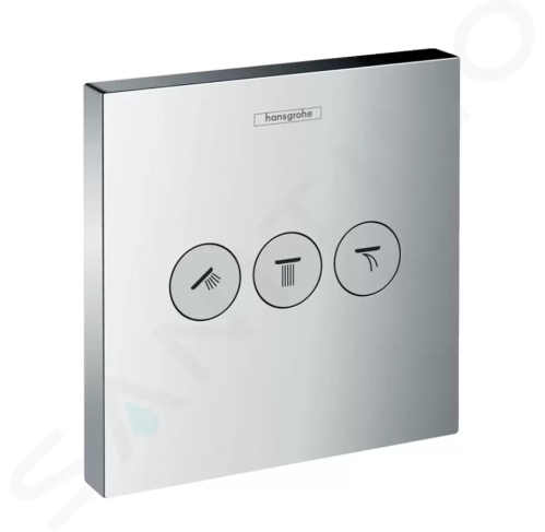 Hansgrohe Shower Select Ventil pod omítku pro 3 spotřebiče, chrom, 15764000