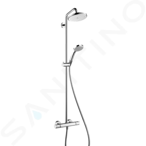 Hansgrohe Croma 220 Sprchový set Showerpipe s termostatem, 220 mm, 4 proudy, chrom, 27185000