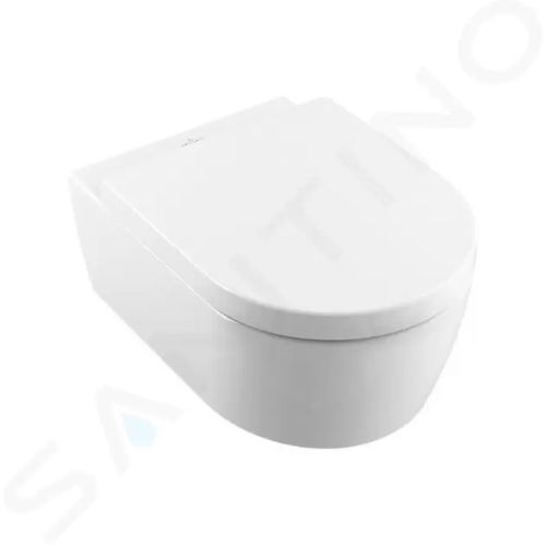 Villeroy & Boch Avento Závěsné WC se sedátkem SoftClosing, DirectFlush, CeramicPlus, Stone White, 5656HRRW
