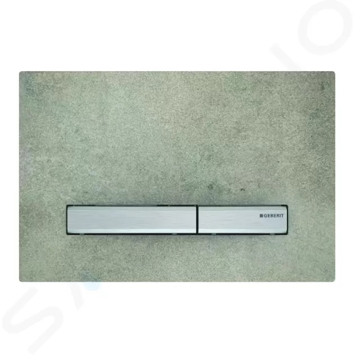 Geberit Sigma50 Ovládací tlačítko splachování, chrom/dekor betonu, 115.788.JV.2