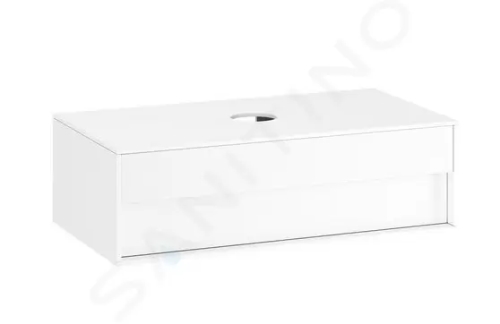 Ravak Step Umyvadlová skříňka SD, 1000x540x305 mm, 1 zásuvka, bílá/bílá, X000001429