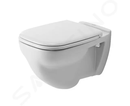 Duravit D-Code Závěsné WC, ploché splachování, alpská bílá, 22100900002