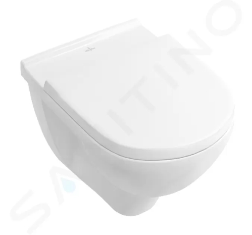 Villeroy & Boch O.novo Závěsné WC se sedátkem SoftClosing, DirectFlush, CeramicPlus, alpská bílá, 5660HRR1