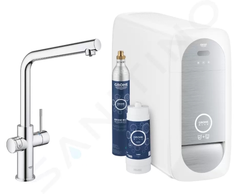 Grohe Blue Home Dřezová baterie s chladícím zařízením a filtrací, chrom, 31454001