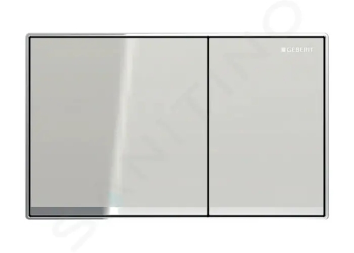 Geberit Sigma60 Ovládací tlačítko splachování, sklo/pískově šedá, 115.640.JL.1