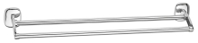Aqualine Rumba Dvojitý držák ručníků 600x114mm, chrom, RB111 (11774882)