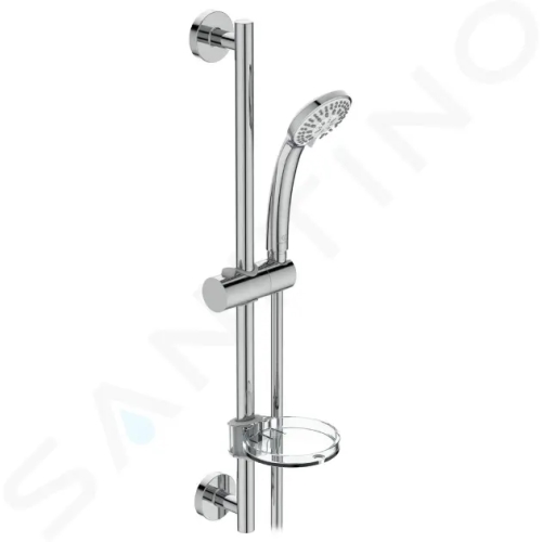 Ideal Standard Idealrain Set sprchové hlavice 100, 1 proud, tyče a hadice, chrom, B9414AA