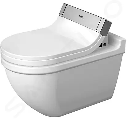 Duravit Starck 3 Závěsné WC pro SensoWash, s WonderGliss, bílá, 22265900001