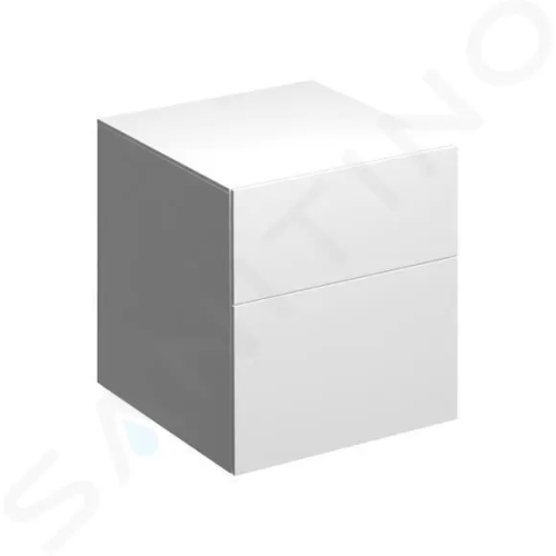 Geberit Xeno 2 Boční skříňka 450x510 mm se zásuvkami, lesklá bílá, 500.504.01.1