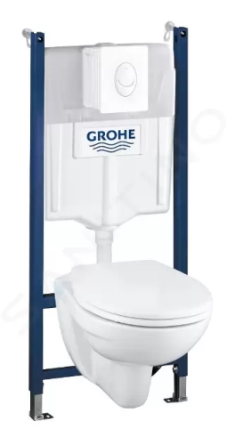 Grohe Solido Sada pro závěsné WC + klozet a sedátko softclose, tlačítko Skate Air, bílá, 39117000