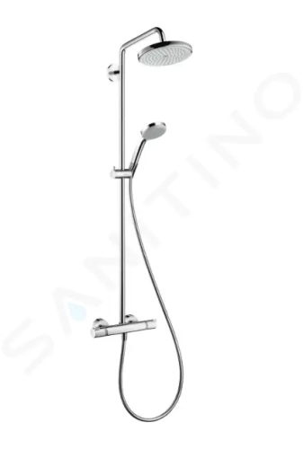 Hansgrohe Croma 220 Sprchový set Showerpipe s termostatem, 220 mm, 4 proudy, EcoSmart 9 l/min, chrom, 27188000