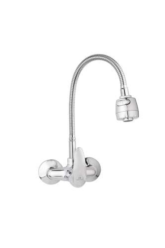 JB Sanitary Slim Nástěnná baterie, rozteč 100 mm, pružné ramínko, chrom, A10 33 90