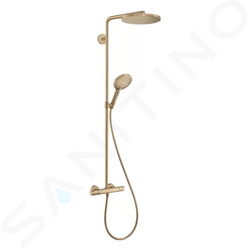 Hansgrohe Raindance Select S Sprchový set Showerpipe s termostatem, 3 proudy, kartáčovaný bronz, 27633140