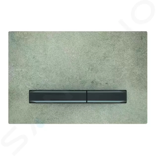 Geberit Sigma50 Ovládací tlačítko pro 2 množství splachování, dekor betonu/černý chrom, 115.671.JV.2