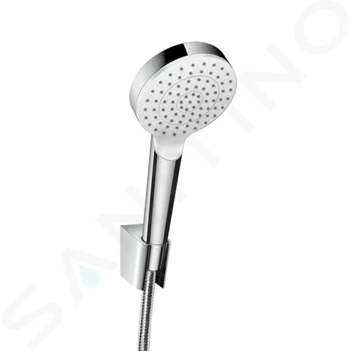 Hansgrohe Crometta Set sprchové hlavice, držáku a hadice, EcoSmart, bílá/chrom, 26569400