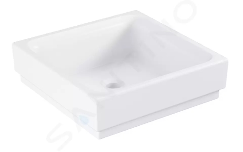 Grohe Cube Ceramic Umyvadlo bez přepadu, 400x400 mm, PureGuard, alpská bílá, 3948200H