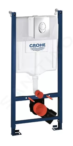 Grohe Rapid SL Předstěnový instalační prvek pro závěsné WC, nádržka GD2, ovládací tlačítko Skate Air, chrom, 38745001
