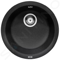 Blanco Rondo Silgranitový dřez, průměr 45 cm, černá, 525959