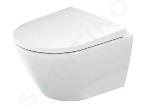 Duravit D-Neo Závěsné WC se sedátkem SoftClose, Rimless, bílá, 45880900A1