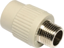Ekoplastik PP-R Přechodka s kovovým závitem vnějším DgK 25×3/4˝, SZE02525RCT